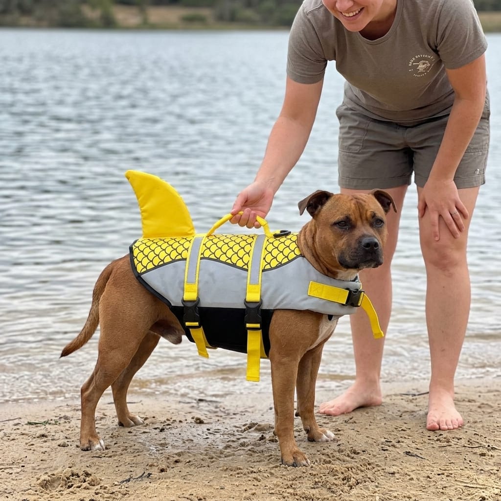 Customer photo review of WetPawz Life Jacket