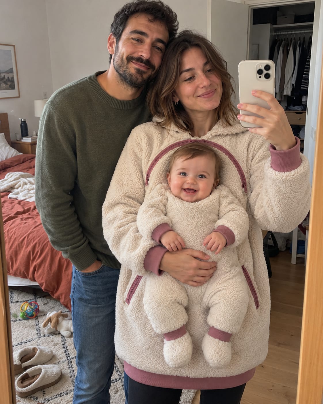 Customer photo review of NÄHLI Duo – Hoodie mit Babyeinsatz