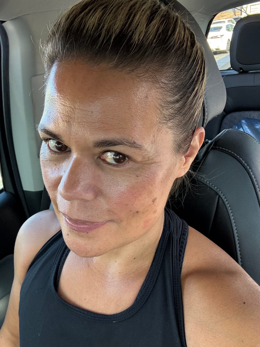 Customer photo review of Bronzed Face Oil