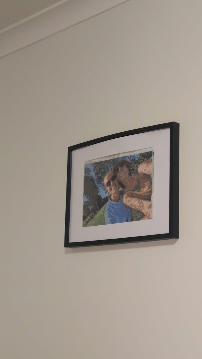 Customer photo review of Custom Diamond Painting