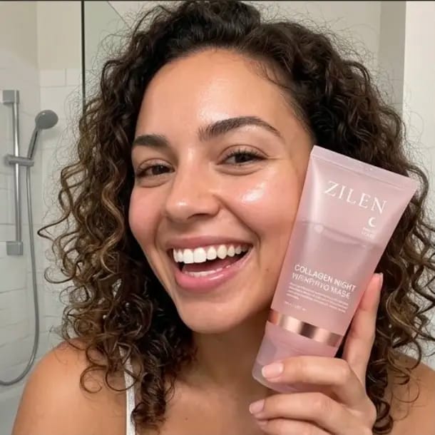 Customer photo review of Mascarilla Envolvente Nocturna de Colágeno Zilen