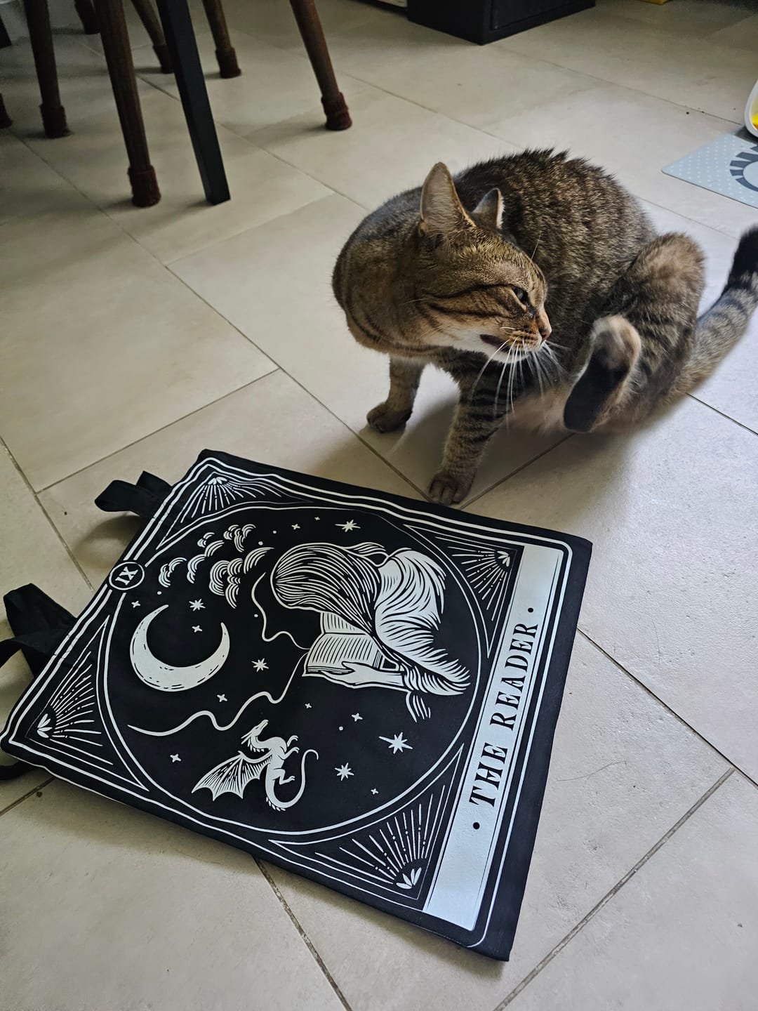 Customer photo review of Mondleserin Stoffbeutel mit Tarot-Artwork
