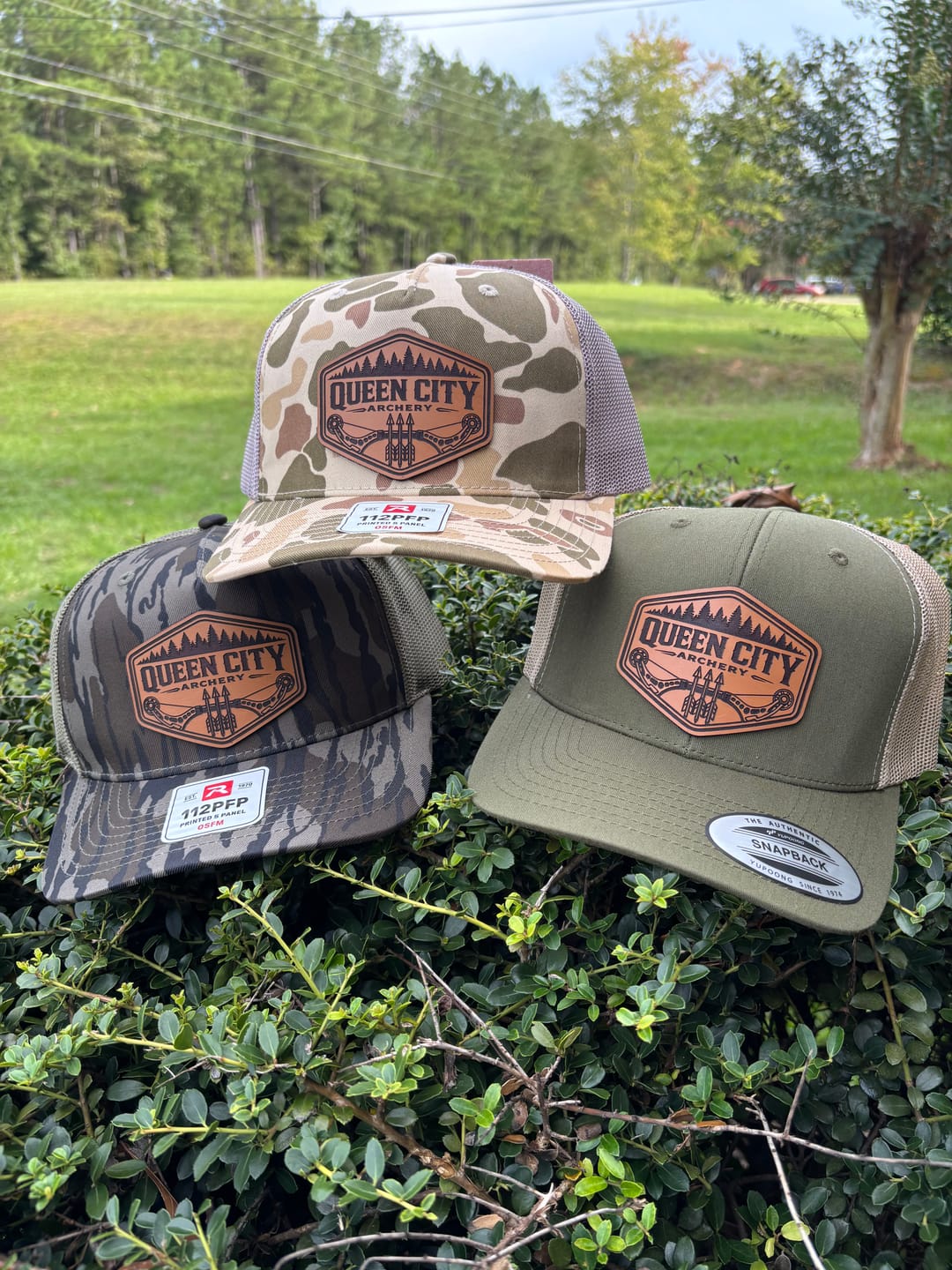 Customer photo review of Premium Custom Leather Patch Hats (Wholesale)