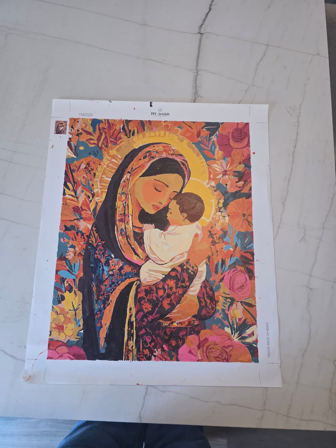 Customer photo review of Mother`s love | Paint by Number