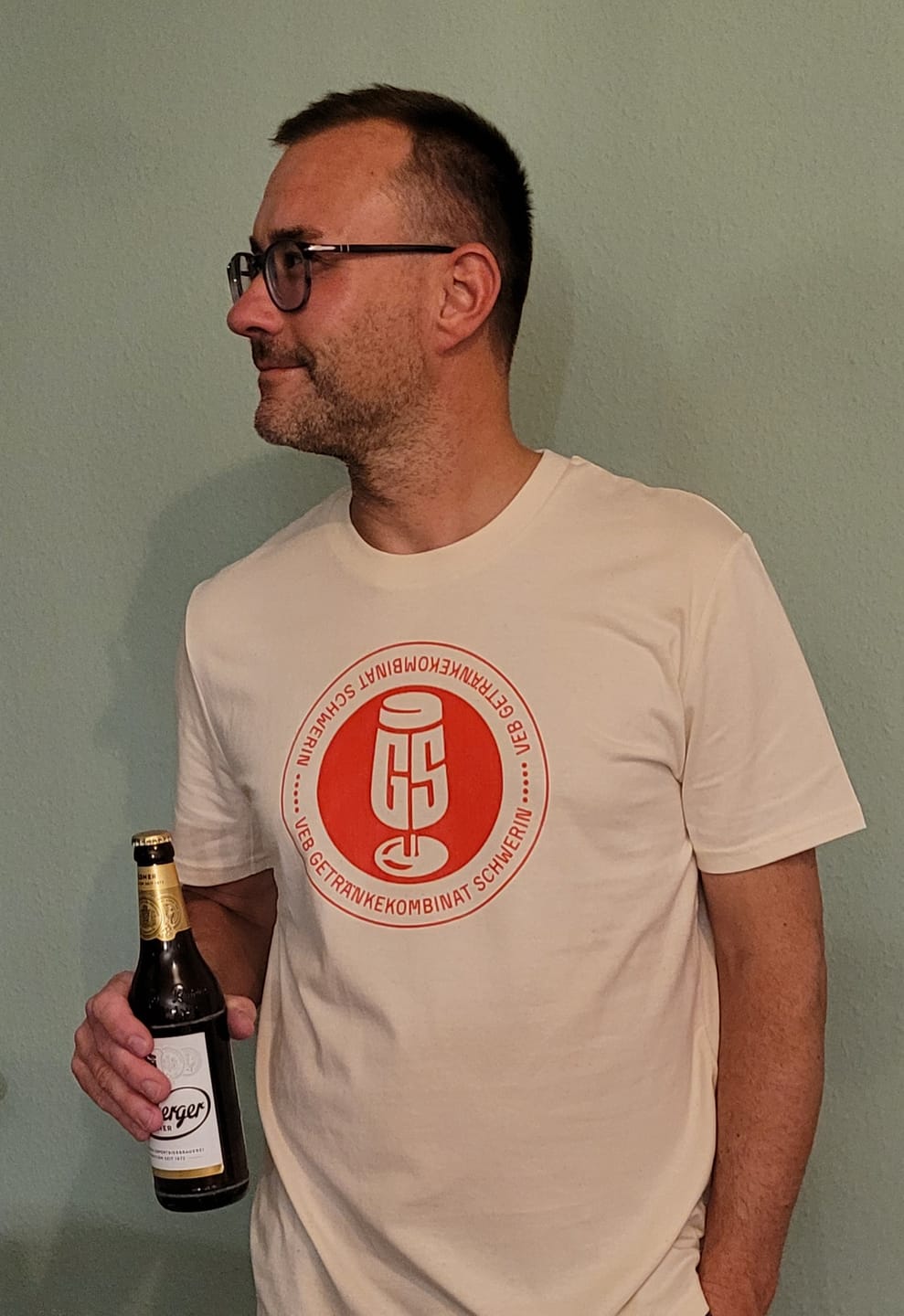 Customer photo review of DDR Ostalgie Bio-Shirt Unisex • VEB GETRÄNKEKOMBINAT SCHWERIN