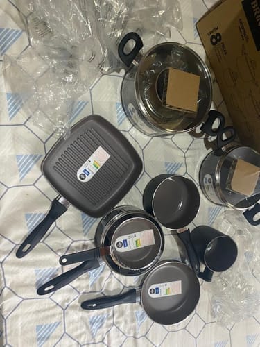 Customer photo review of Brinox - Jogo de Panelas 8 Peças Ceramic Life Smart Plus - Vanilla