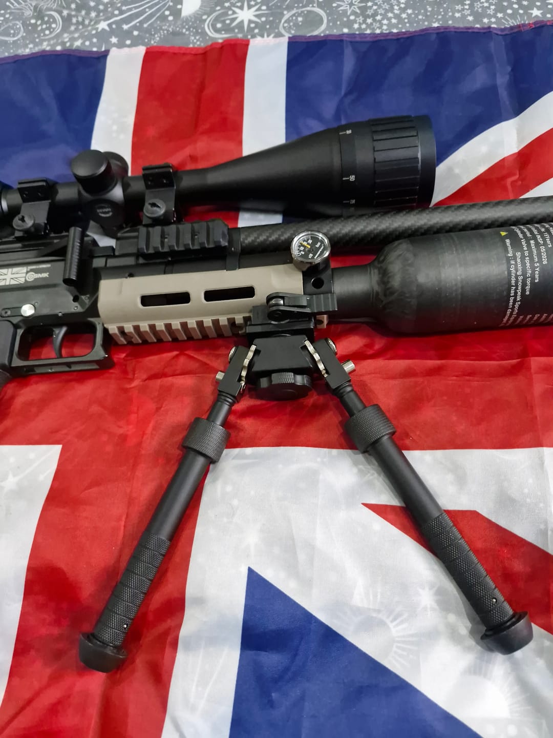 Customer photo review of Tactical QR Weaver Bipod