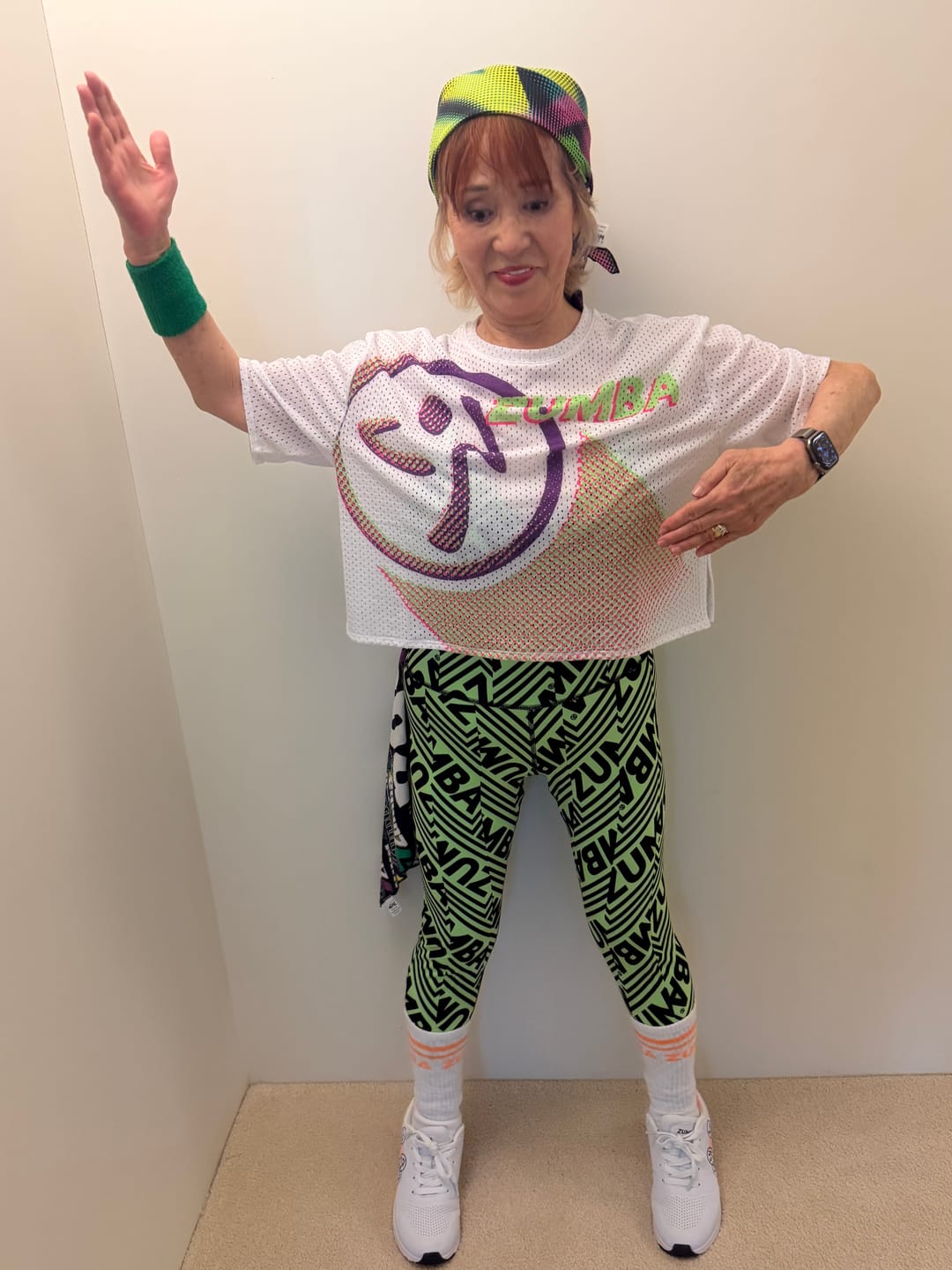 Customer photo review of Electric Feel Plush High Socks