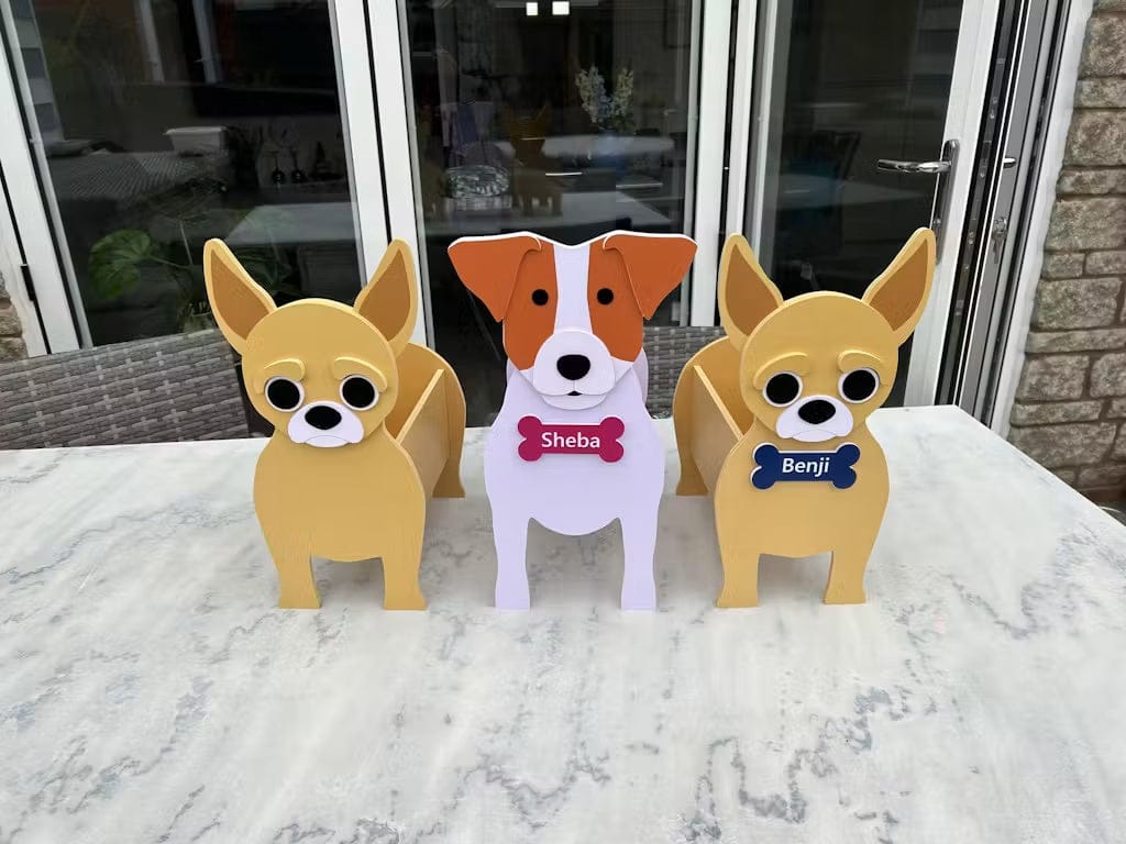 Customer photo review of Dog Planter - Jack Russell Terrier