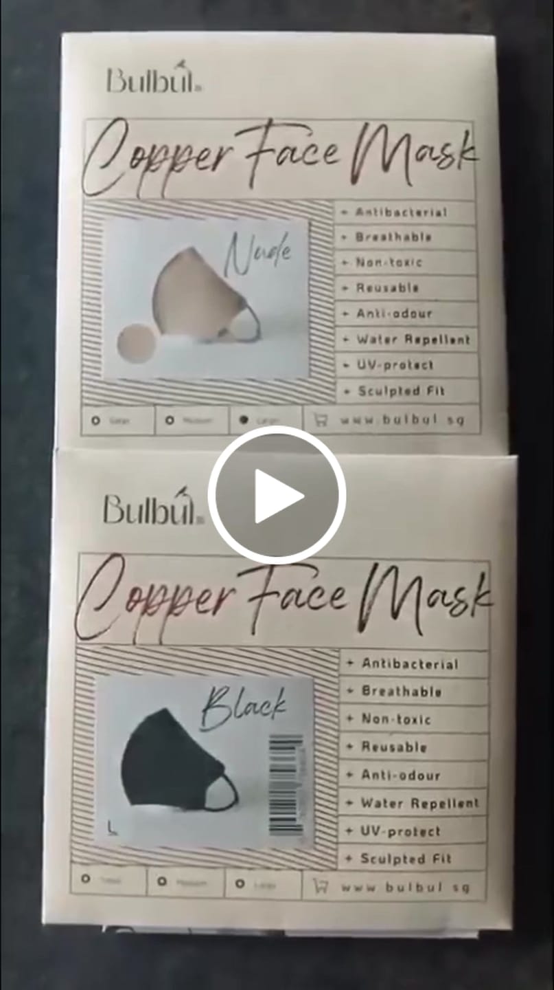 Customer video review of Reusable Copper Face Mask