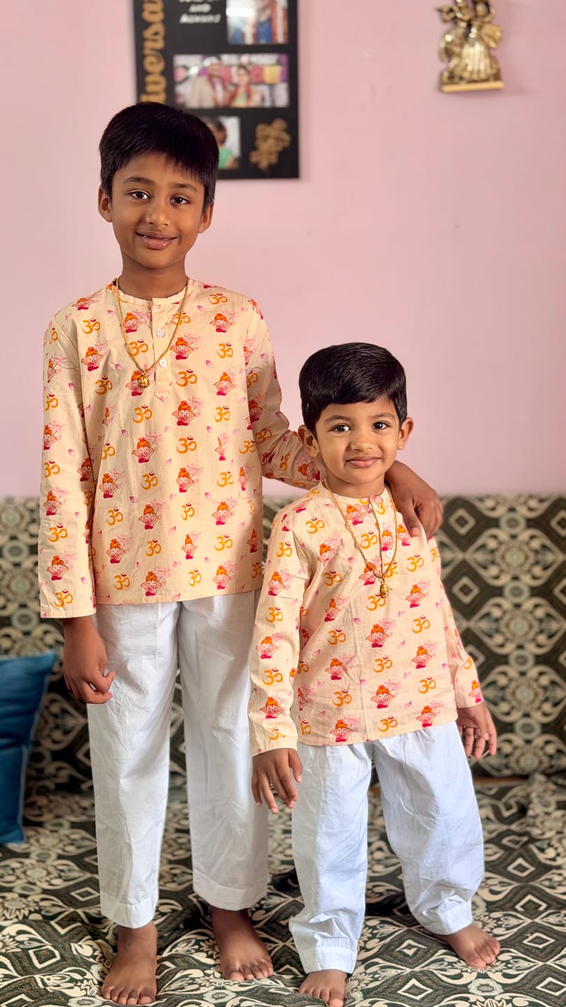 Customer photo review of Om Ganesha Kurta Pajama
