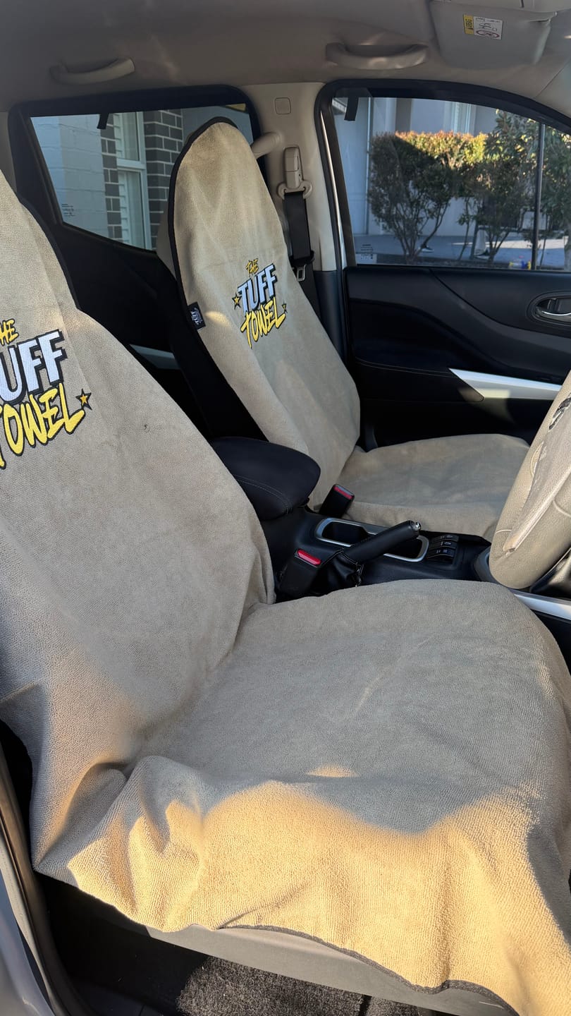 Customer photo review of Waterproof Car Towel Seat Cover