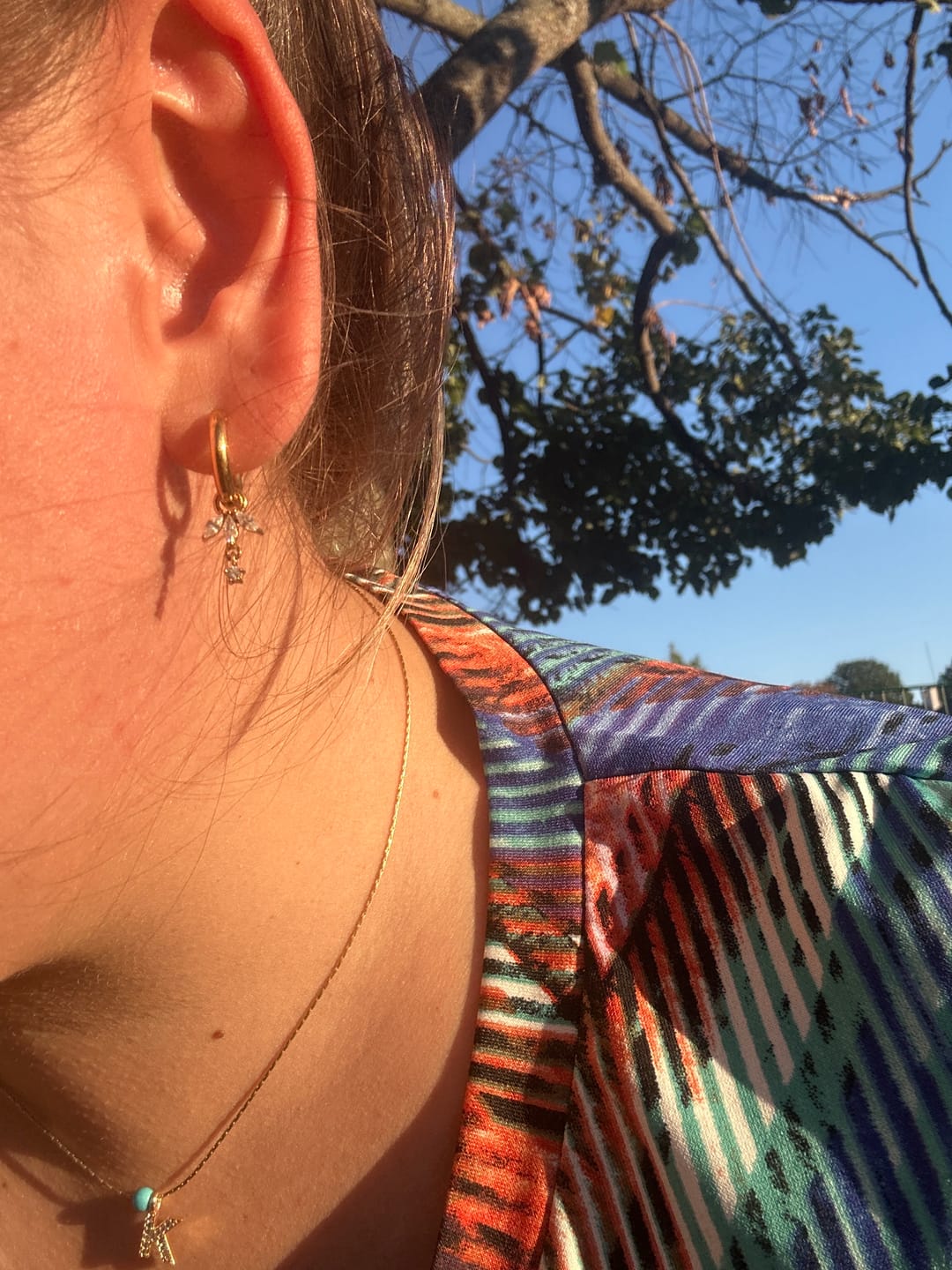 Customer photo review of Lotus Glow Ohrringe | 18K vergoldet