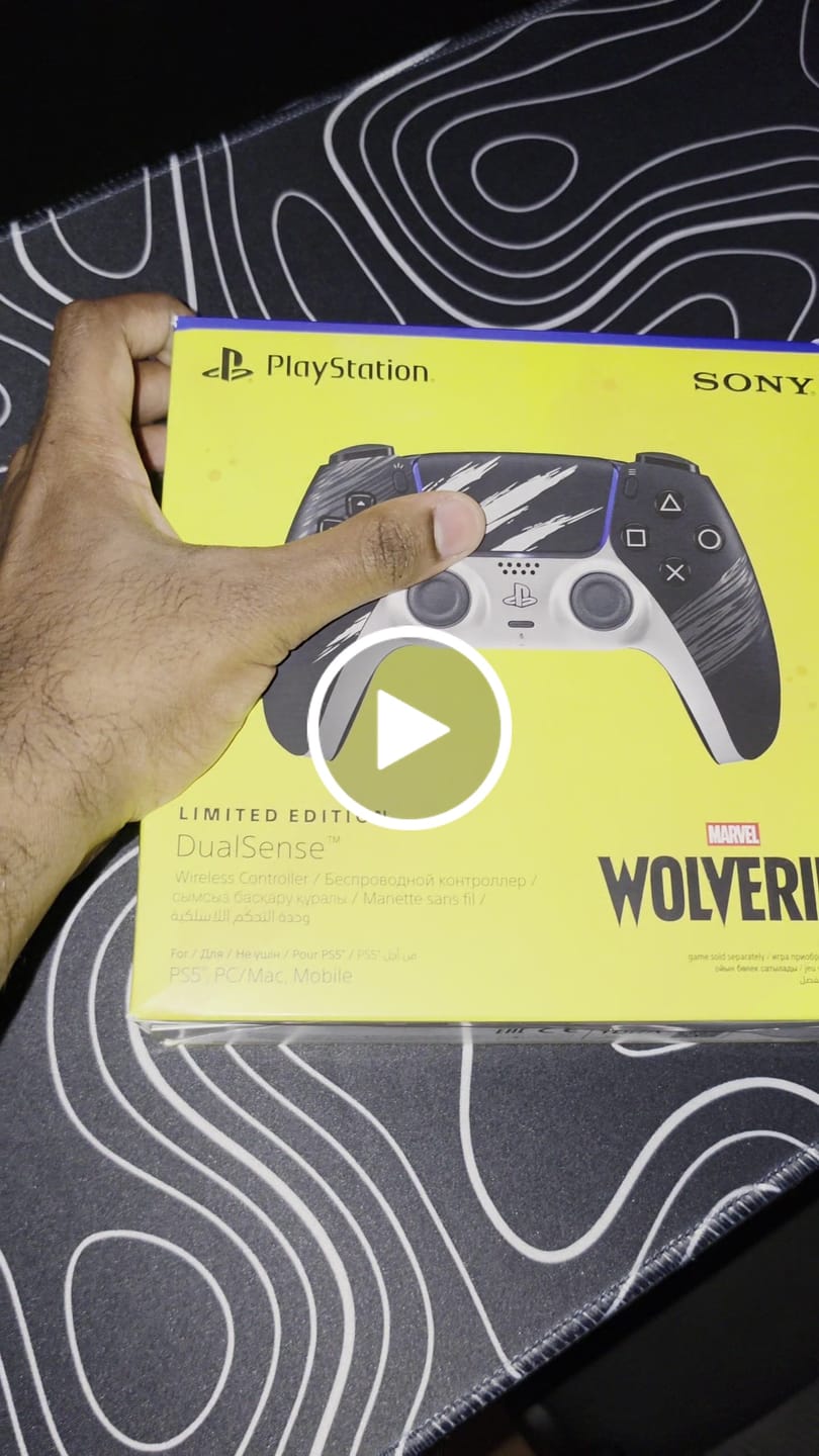 Customer video review of PlayStation 5 (PS5) DualSense Wireless Controller - Marvel’s Wolverine Adamantium Limited Edition