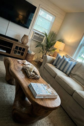 Customer photo review of Handcrafted Low Table For Functional Room Setup