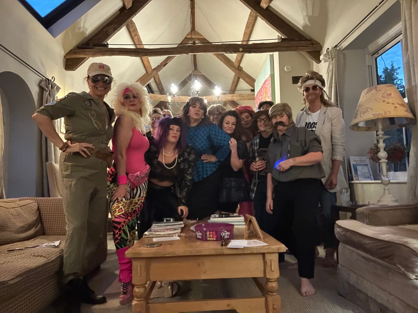 Customer photo review of 1980s Murder Mystery Game Kit