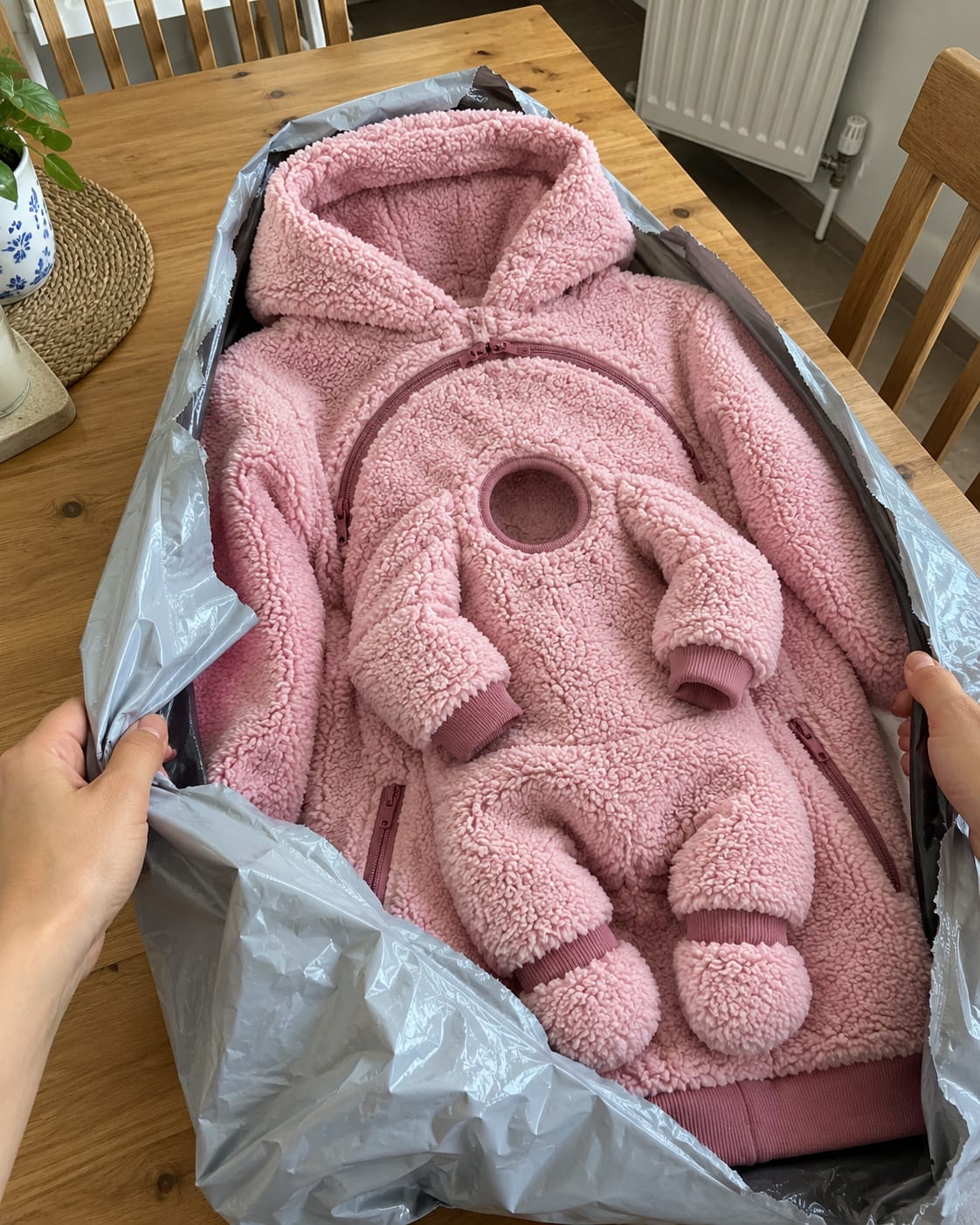 Customer photo review of NÄHLI Duo – Hoodie mit Babyeinsatz