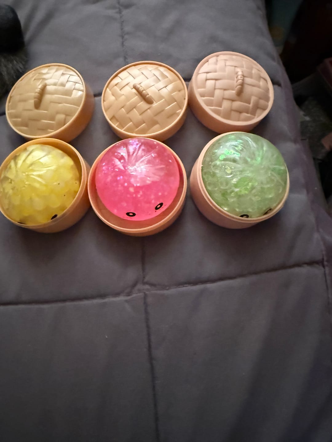 Customer photo review of 3 Pack Mini Dumpling Squishy  – 5cm