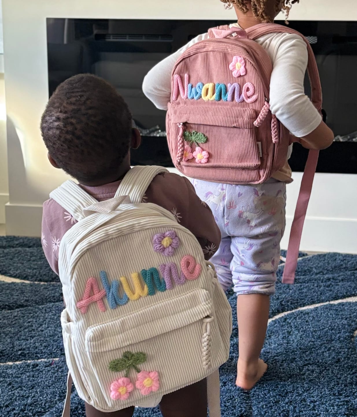 Customer photo review of K&C - Personalized Knitted Backpack