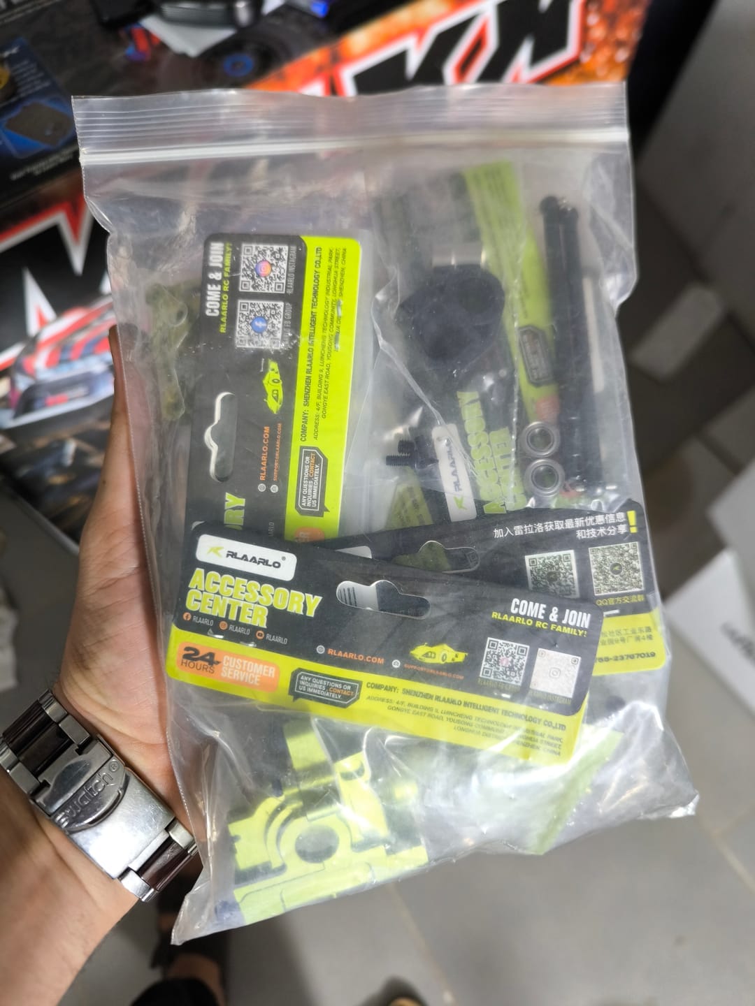 Customer photo review of Aluminum Gear Box For RZ001 and 1/10 Rally Car