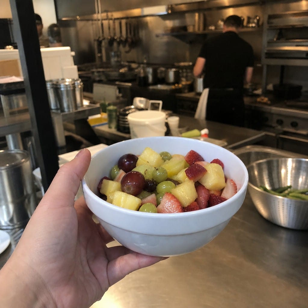 Customer photo review of Cereal Bowls 540ml Porcelain for Busy Catering Environments (Pack of 12)