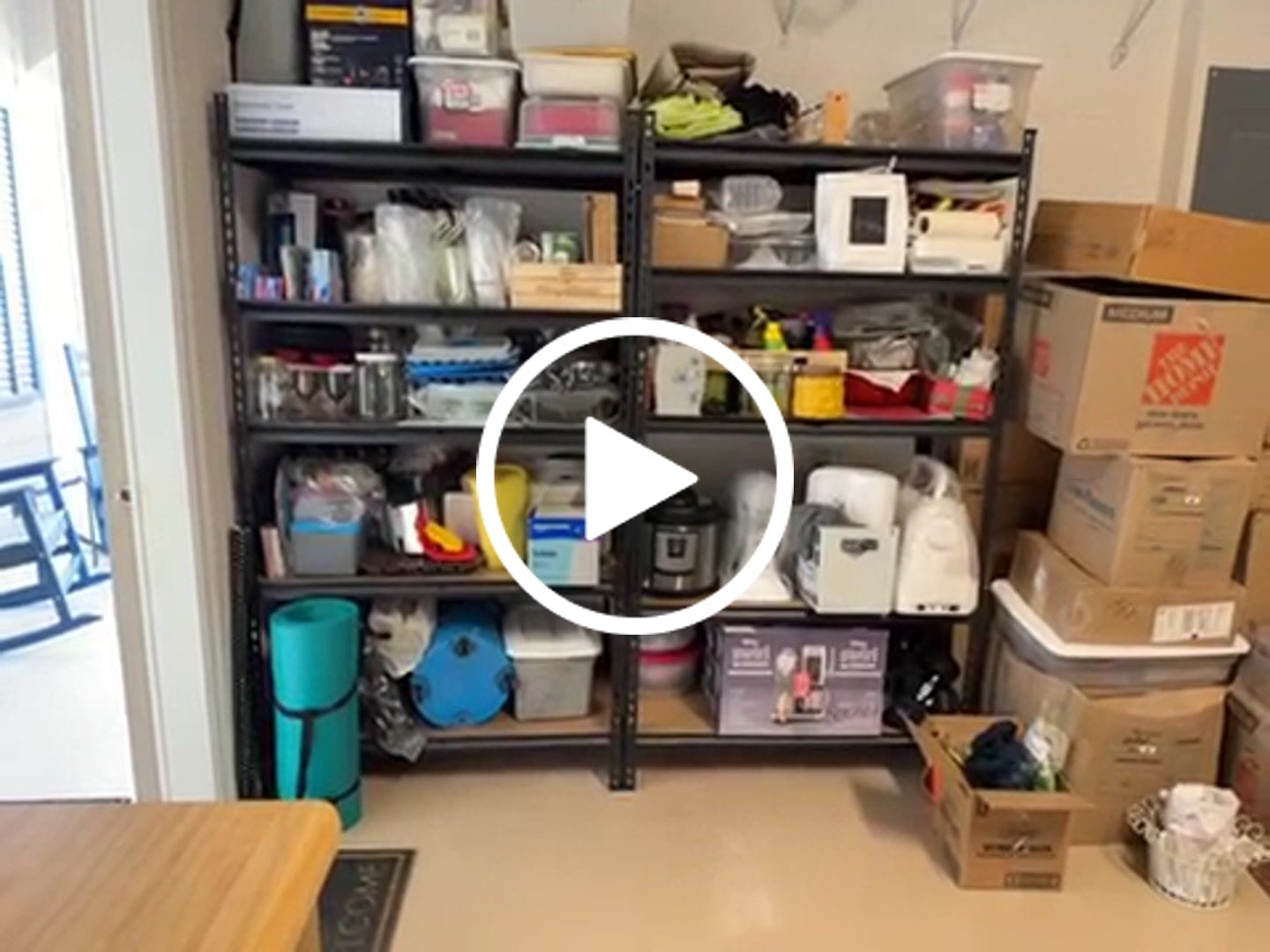Customer video review of Reibii 5-Tier 40 in. W Metal Shelving for Garage, 2500lbs Heavy Duty Storage Shelves, Adjustable Shelf for Closet, Warehouse, Commercial