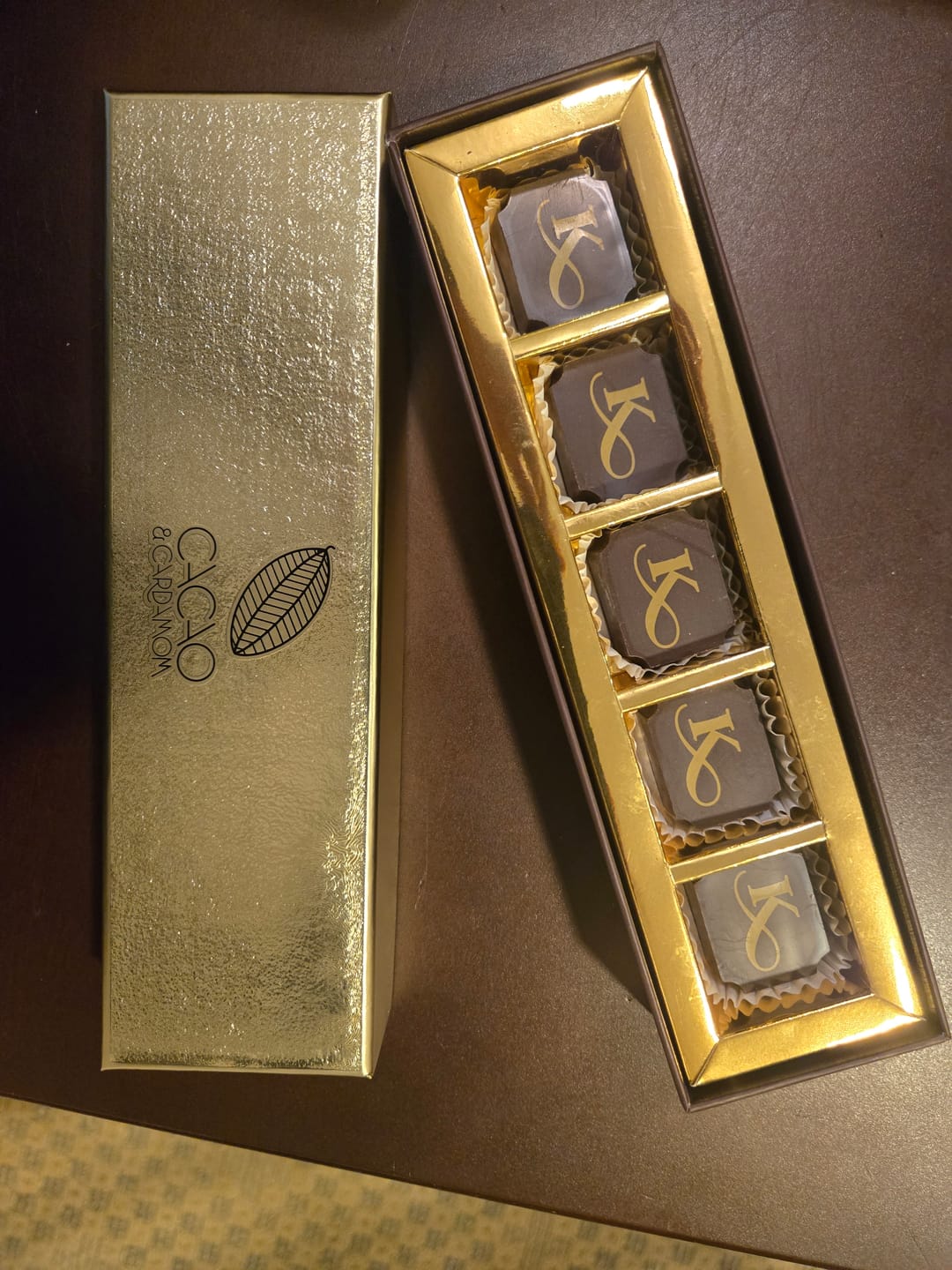 Customer photo review of Customized Logo Chocolate-One Color