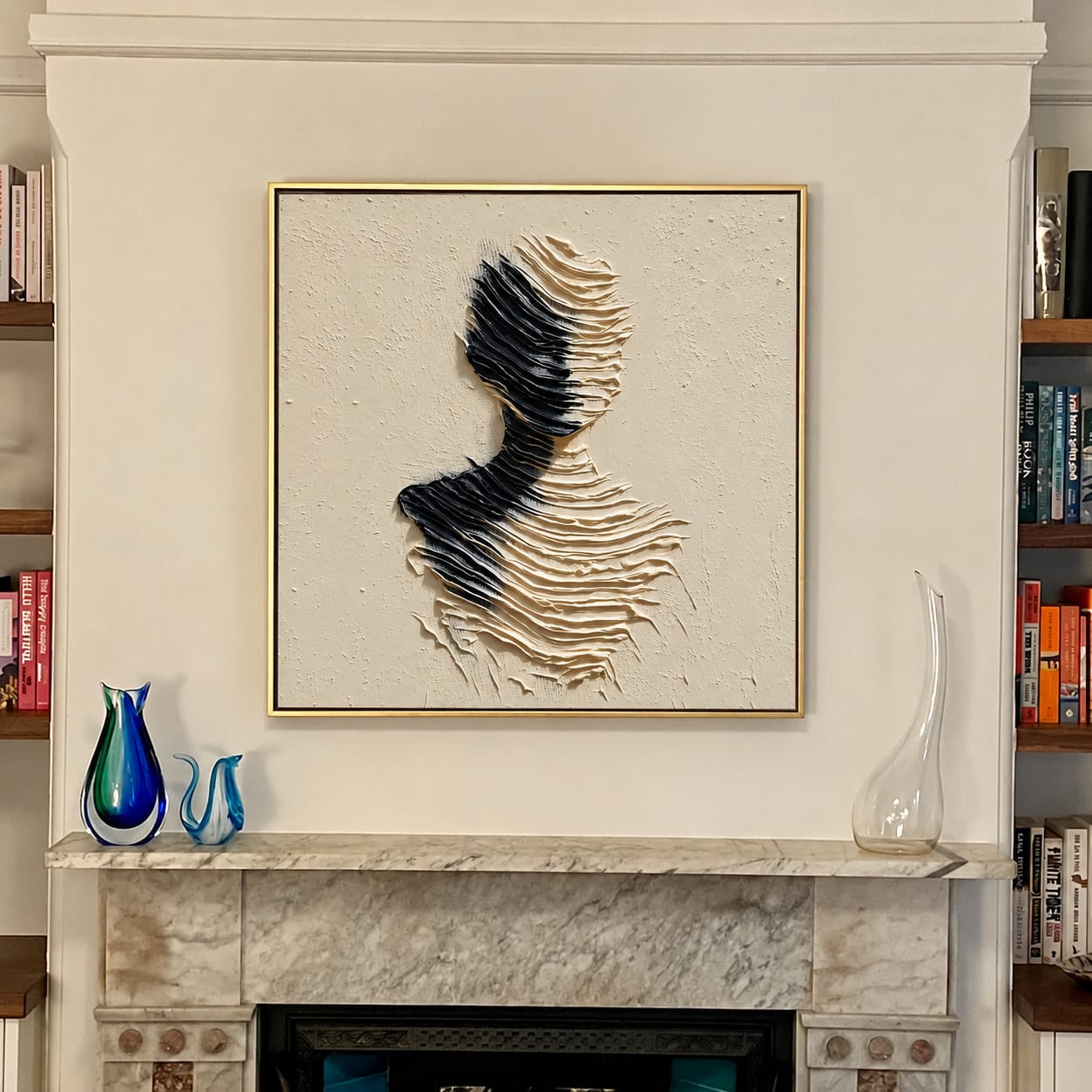 Customer photo review of Sculpted Silence Wall Art