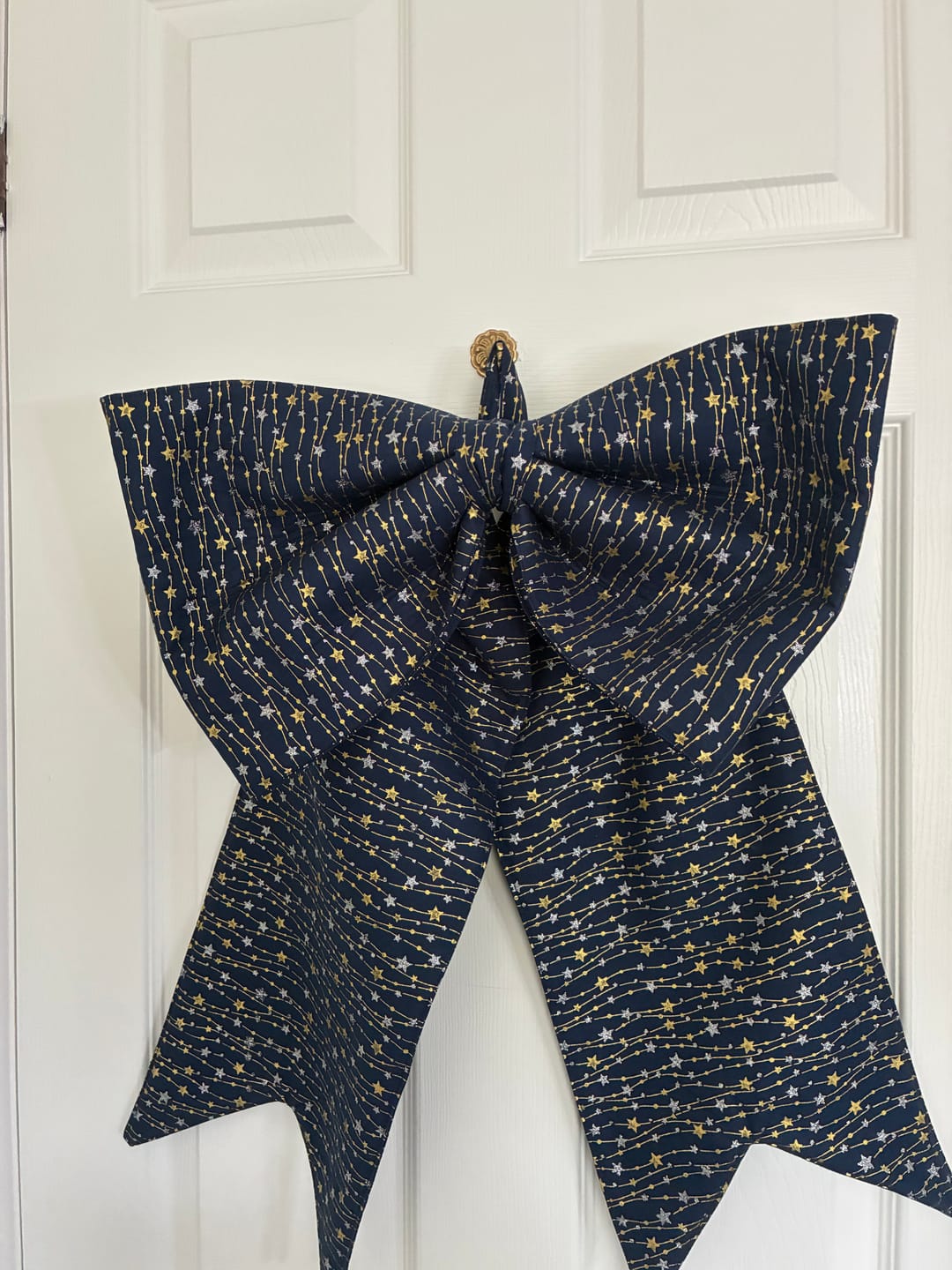 Customer photo review of Hanging Stars Christmas Cotton Fabric