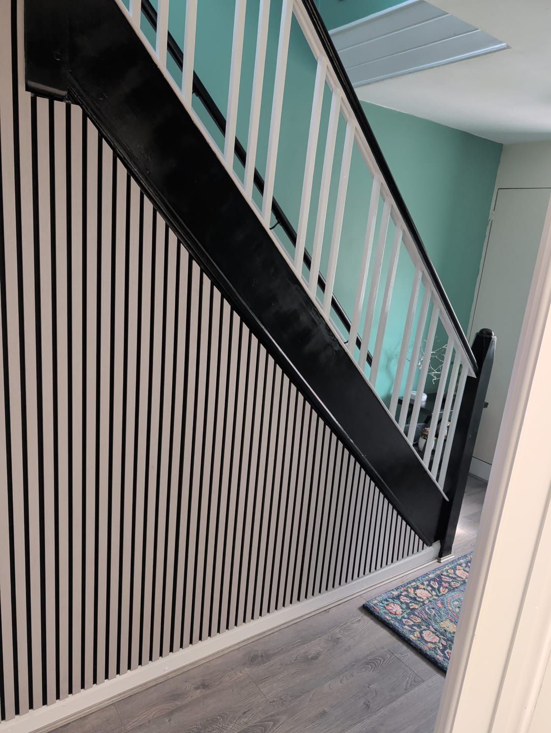 Customer photo review of Acoustic Slat Wall Panels Wooden Decorative Wall Panels Grey Oak Premium 2.4m x 0.6m