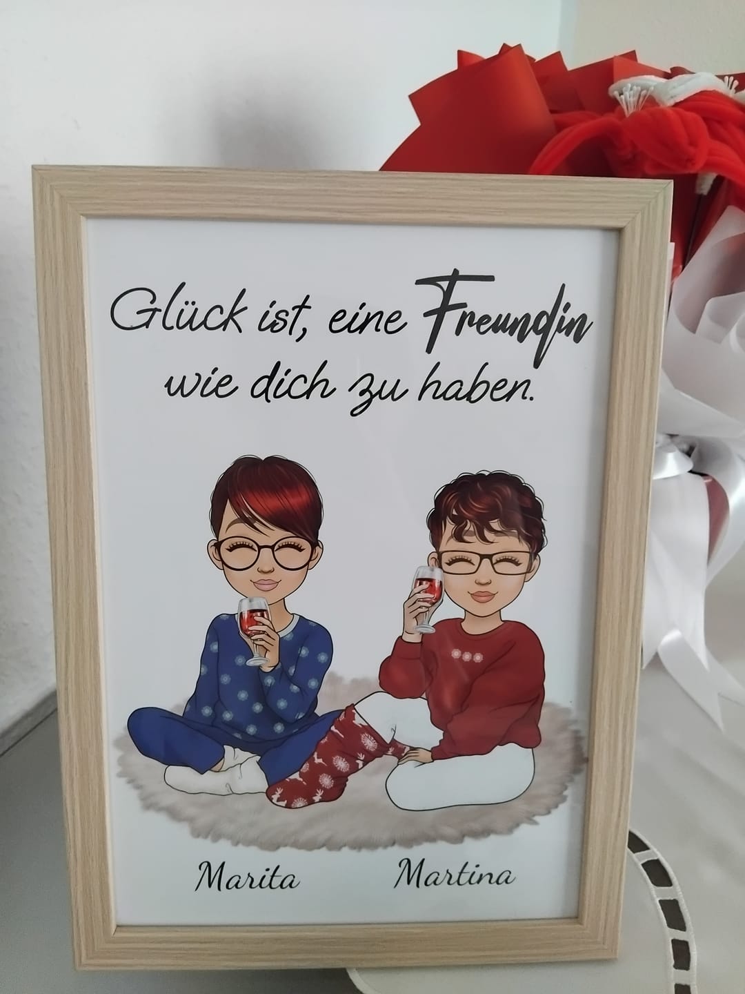 Customer photo review of Herzensmenschen - Personalisiertes Poster