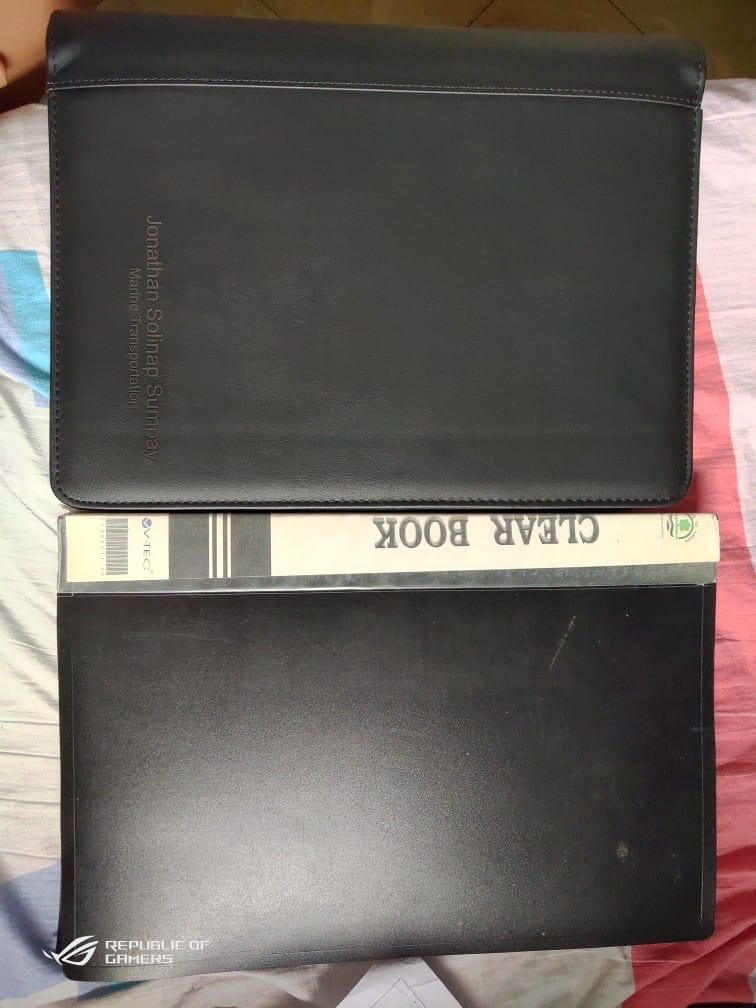Customer photo review of Leather Portfolio Bag With Handle