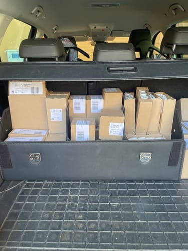 Customer photo review of Aufbewahrungsbox für den Kofferraum des Autos