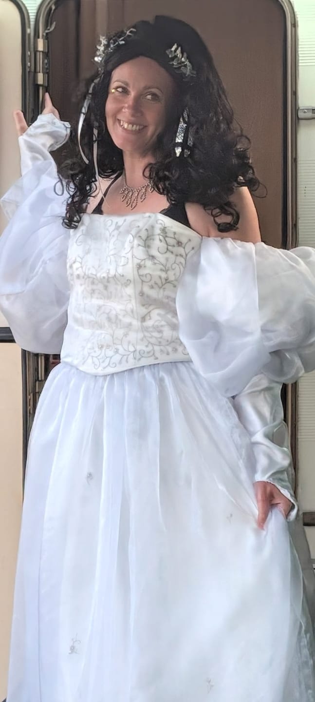 Customer photo review of Plain Organza Fabric