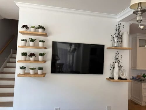 Customer photo review of Scandinavian Modern Minimal Shelf Living Room Or Kitchen
