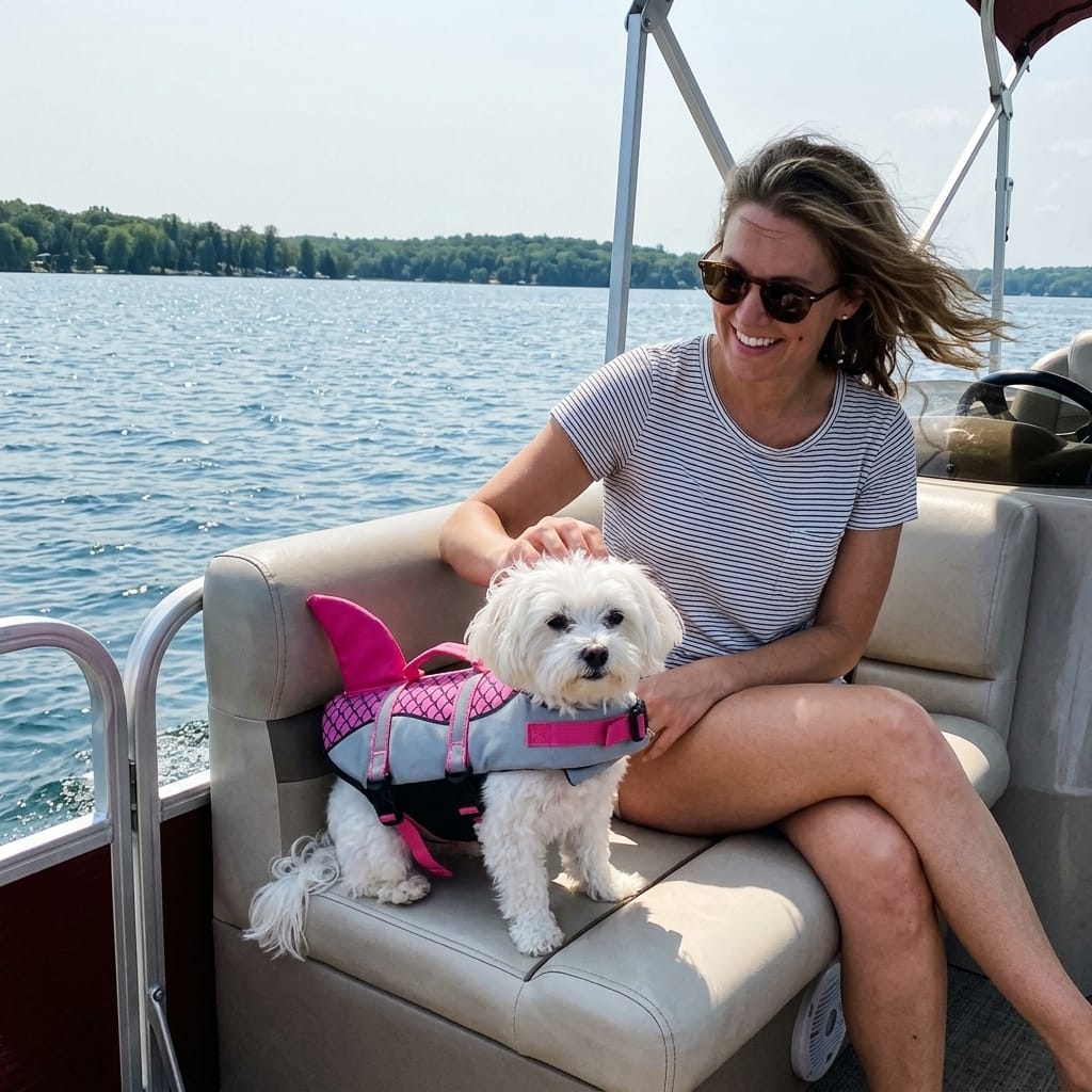Customer photo review of WetPawz Life Jacket