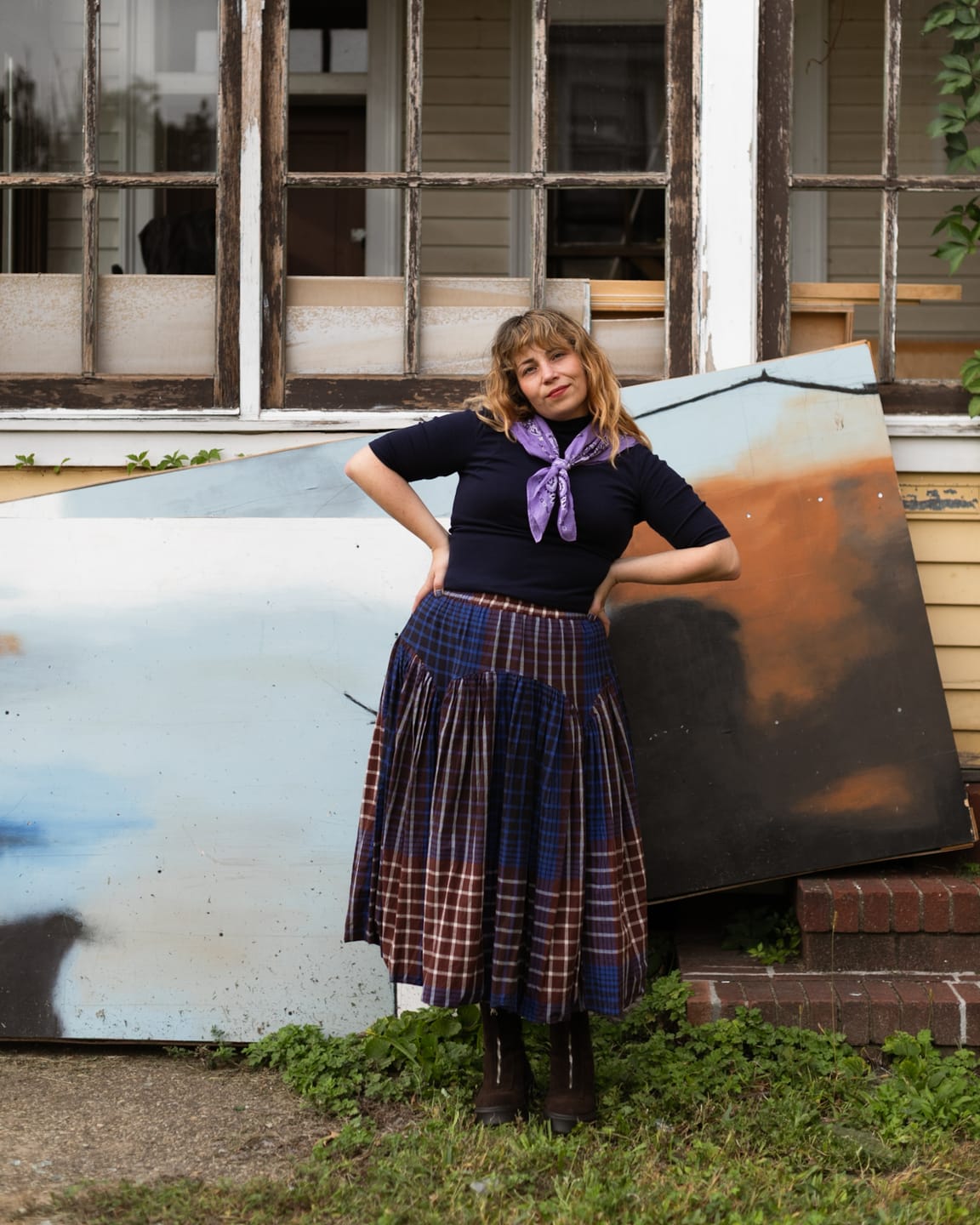 Customer photo review of LUNA SKIRT | BISCOTTI CHEX
