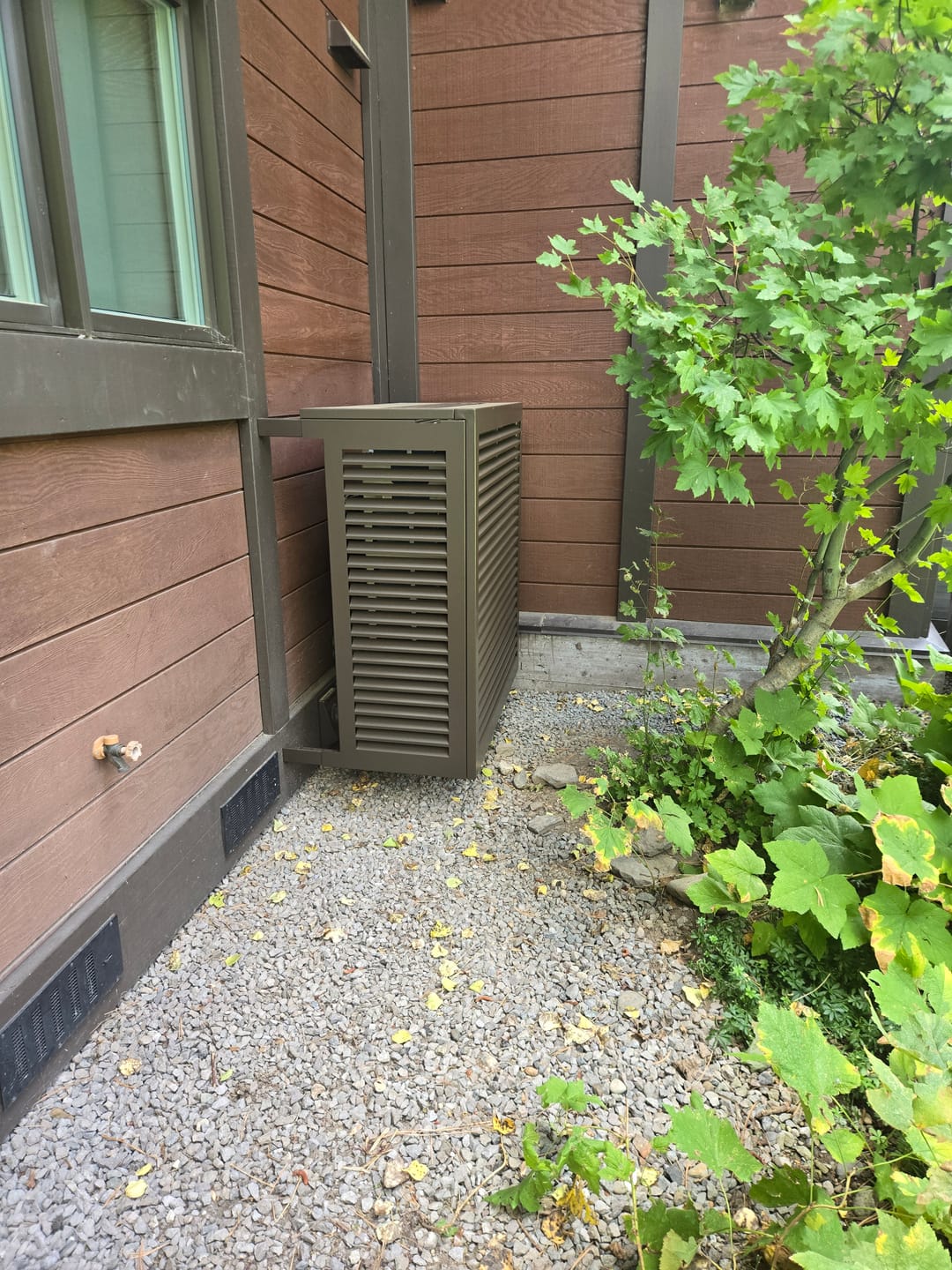 Customer photo review of Mini-Split AC Cover - Bronze