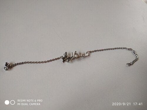 Customer photo review of Armband aus Deiner Handschrift