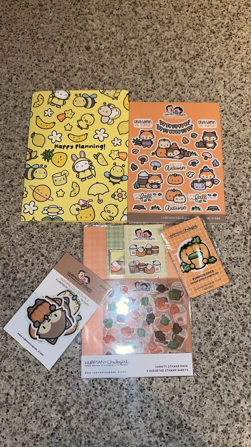 Customer photo review of Happy Autumn Sticker Sheet