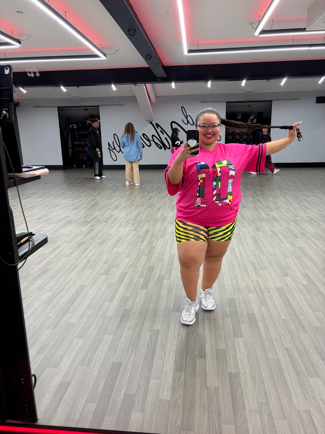 Customer photo review of Electric Feel Z-Lift High Waisted Biker Shorts