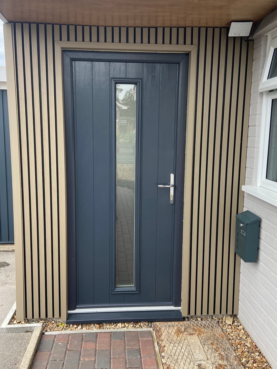 Customer photo review of 2.6M Light Brown WPC Exterior Wall Cladding