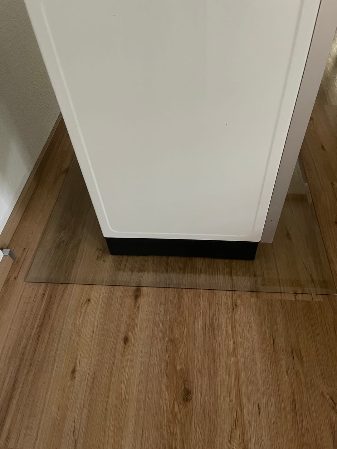 Customer photo review of Glasplatte Kamin, Funkenschutzplatte Glas für Kaminofen - Quadrat