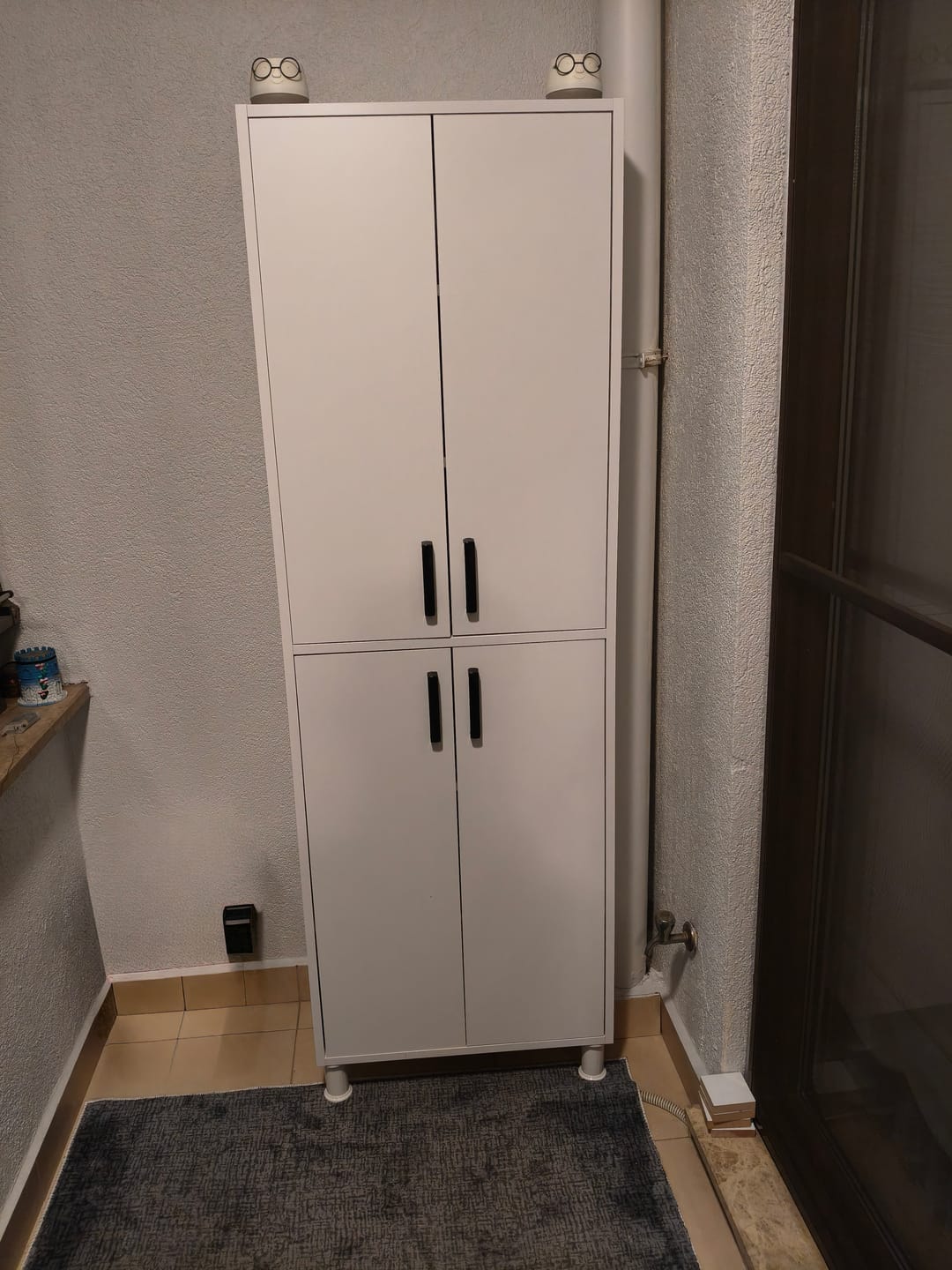 Customer photo review of Rani F1 Çok Amaçlı Dolap 4 Kapaklı 6 Raflı Banyo Kiler Mutfak Dolabı Beyaz M4