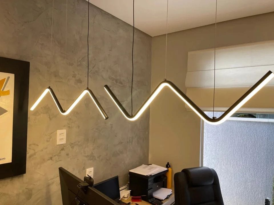 Customer photo review of Pendente Linear LED Hoffa 45cm ou 90cm