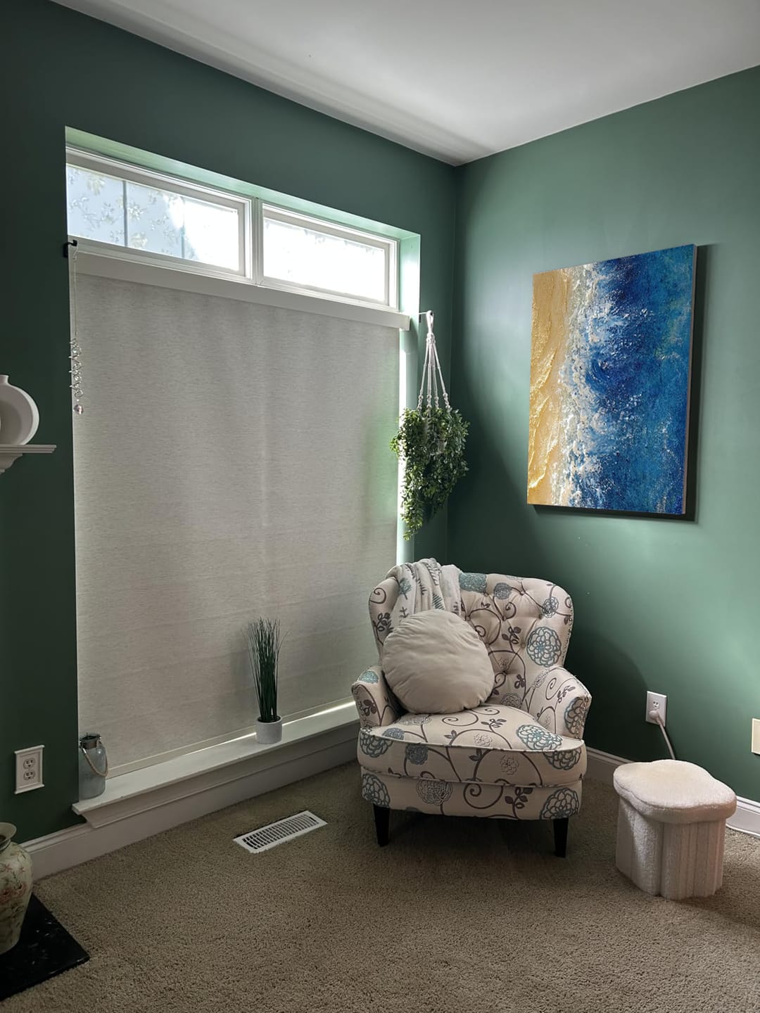 Customer photo review of Ocean Textured Painting Canvas #OS059
