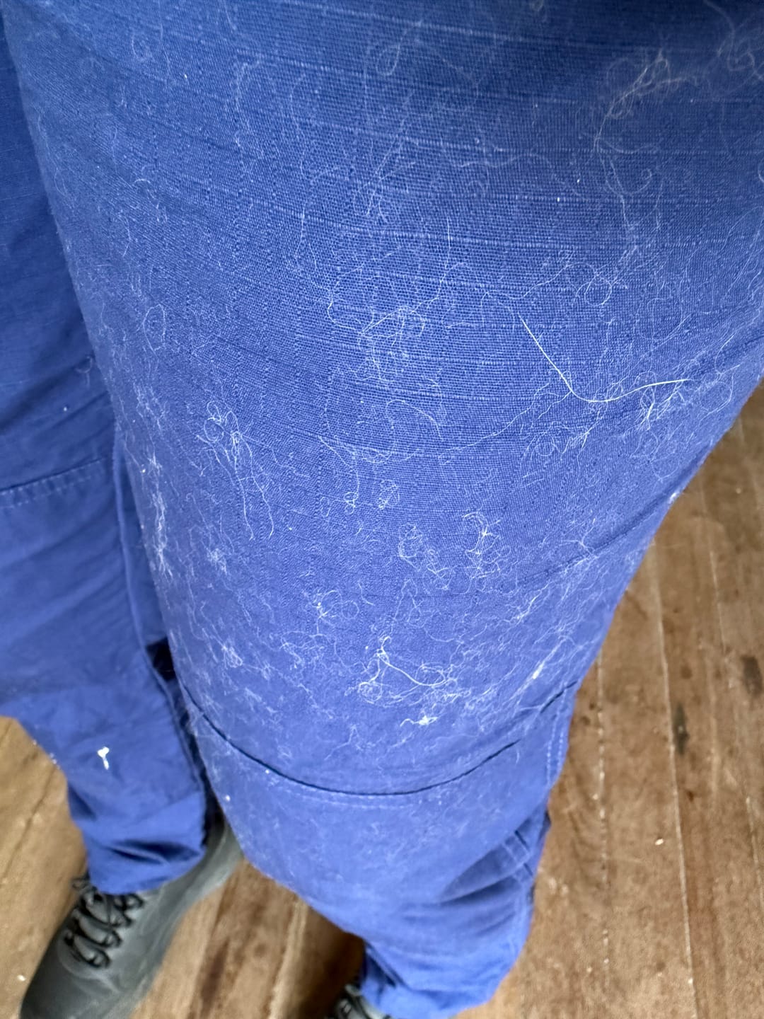 Customer photo review of Ripstop 2.0 2 Way Work Pants Navy