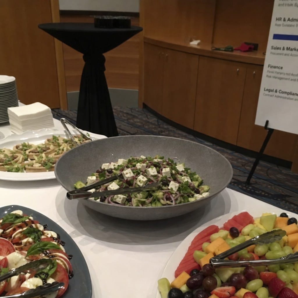 Customer photo review of Trace Bowls 380mm Grey Melamine for Buffets (Pack of 2)