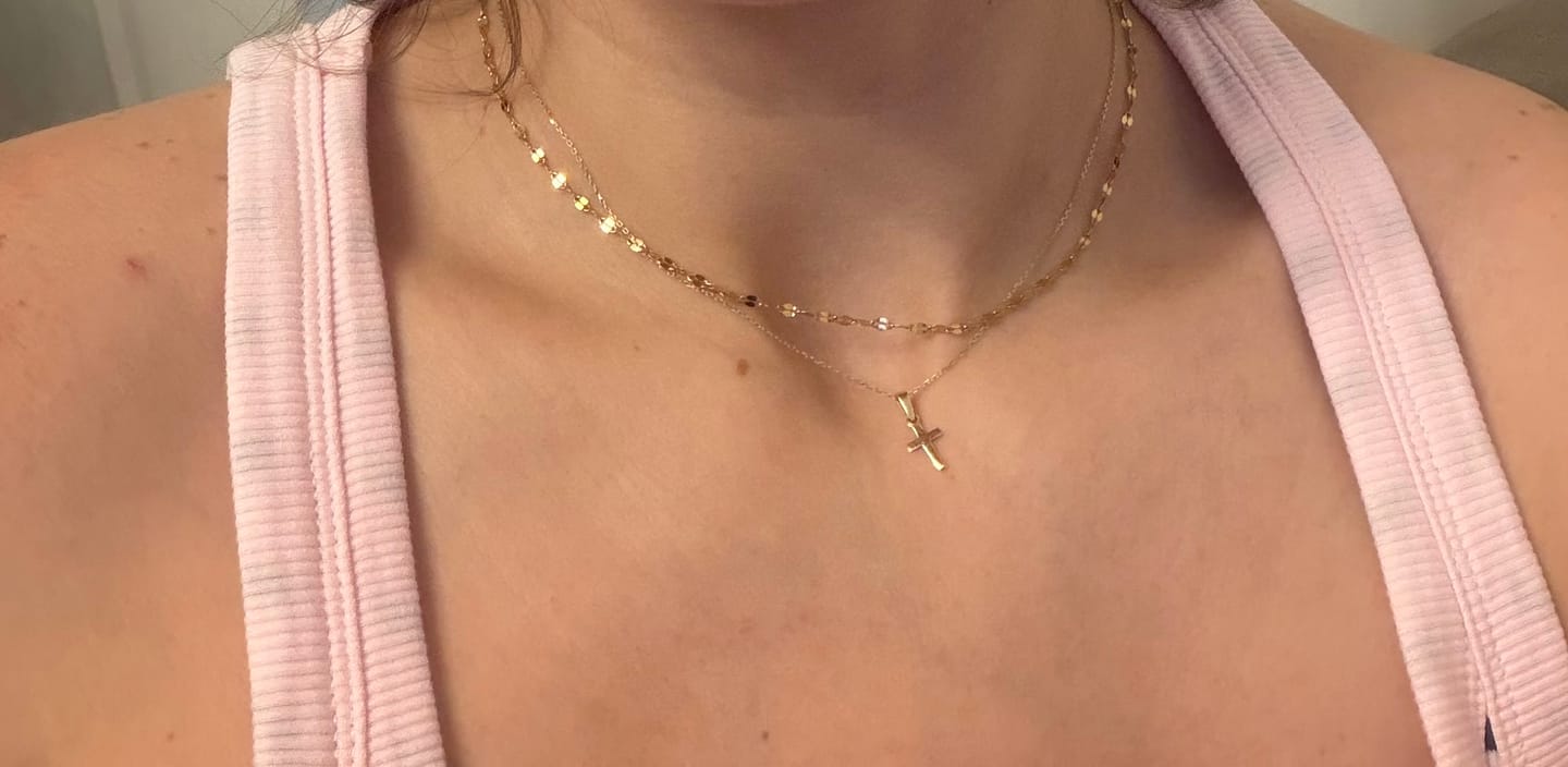 Customer photo review of Dainty Necklace