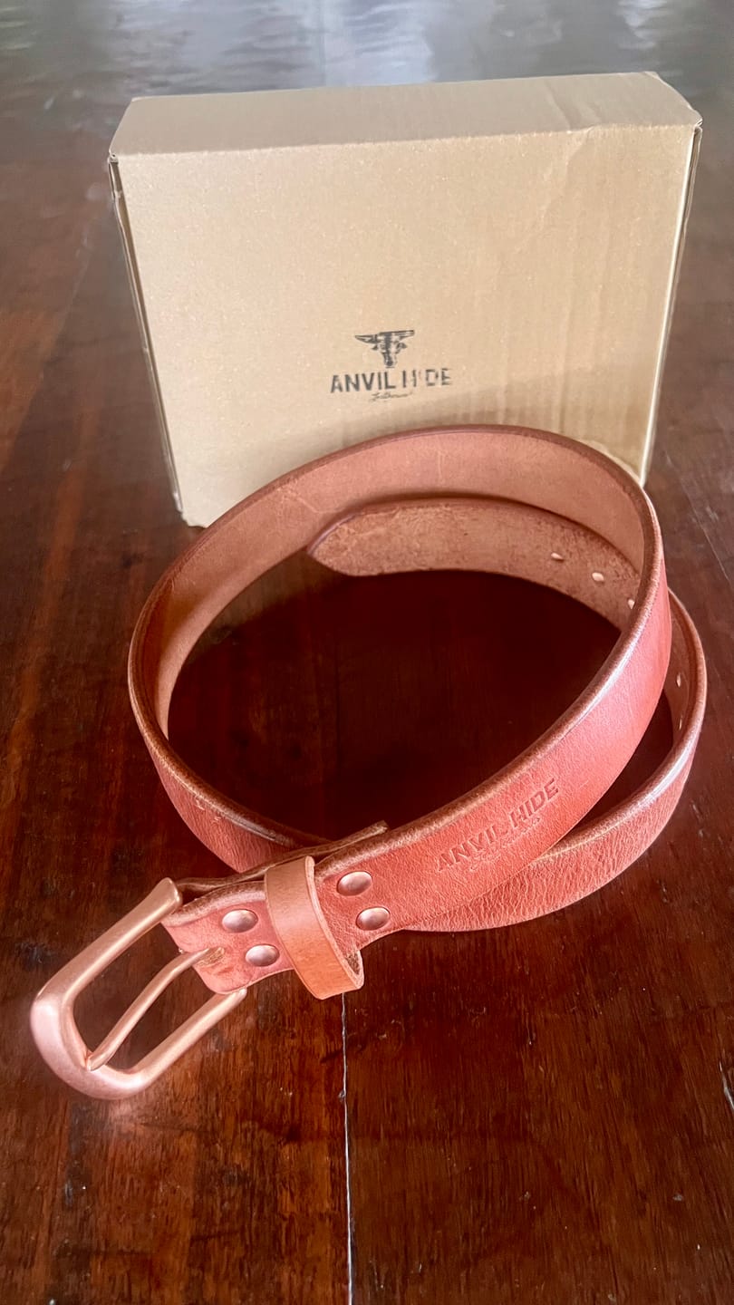 Customer photo review of The Patina King Belt
